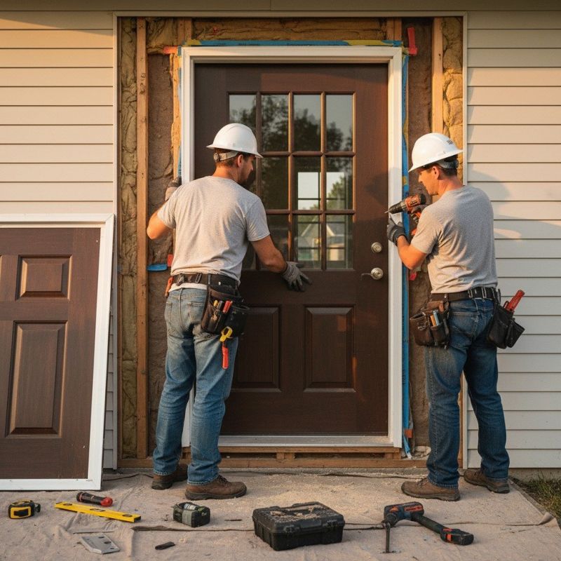 Front Door Staining Service