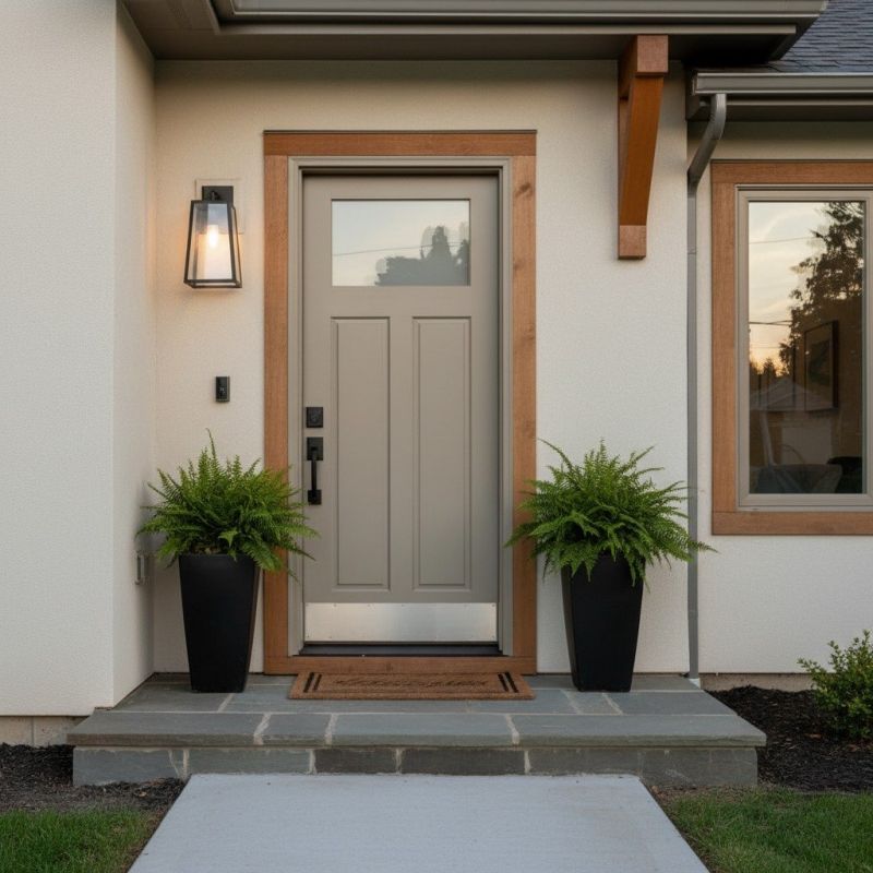 Front Door Staining Service detail