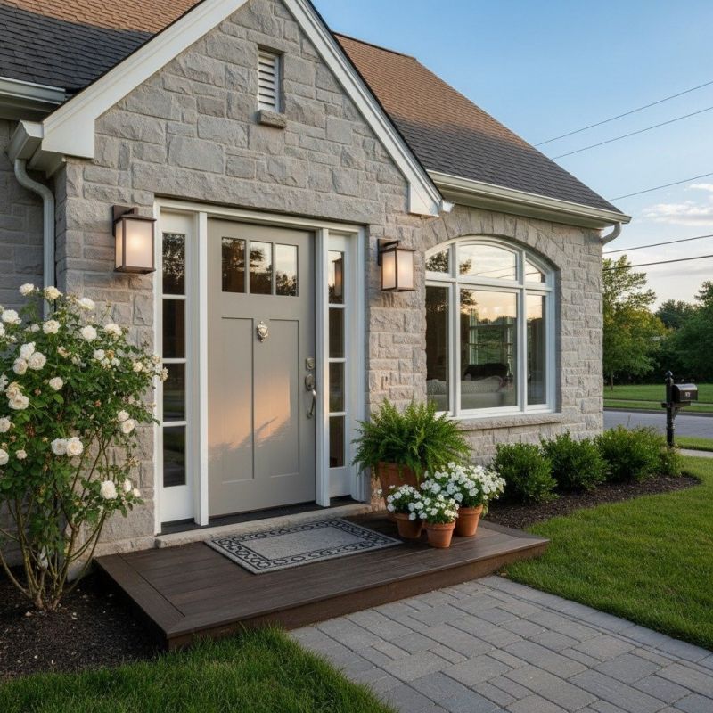 Front Door Staining Service detail